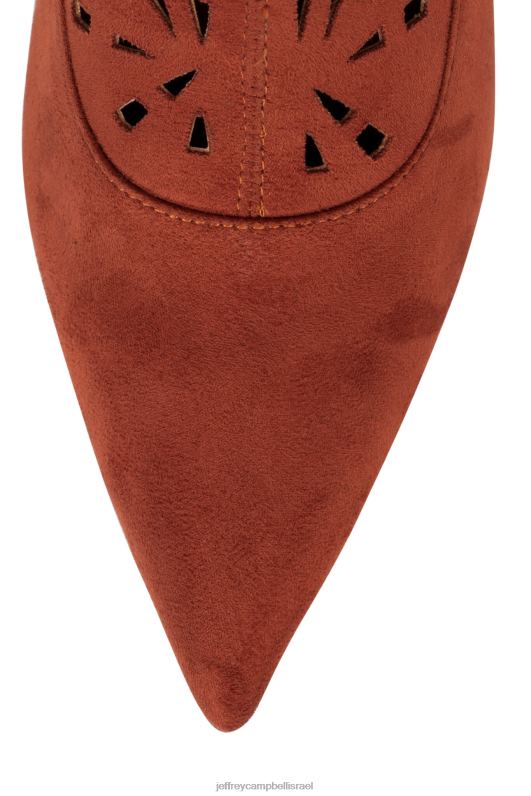 il Jeffrey Campbell אדוניה מגפיים מברך עד ירך נשים זמש חלודה NN6N6818