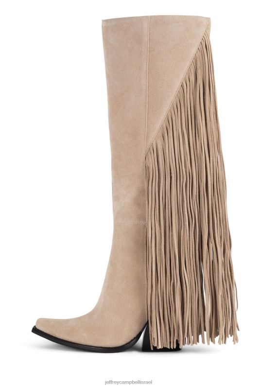 il Jeffrey Campbell בקר מגפיים מברך עד ירך נשים זמש בז' NN6N6824