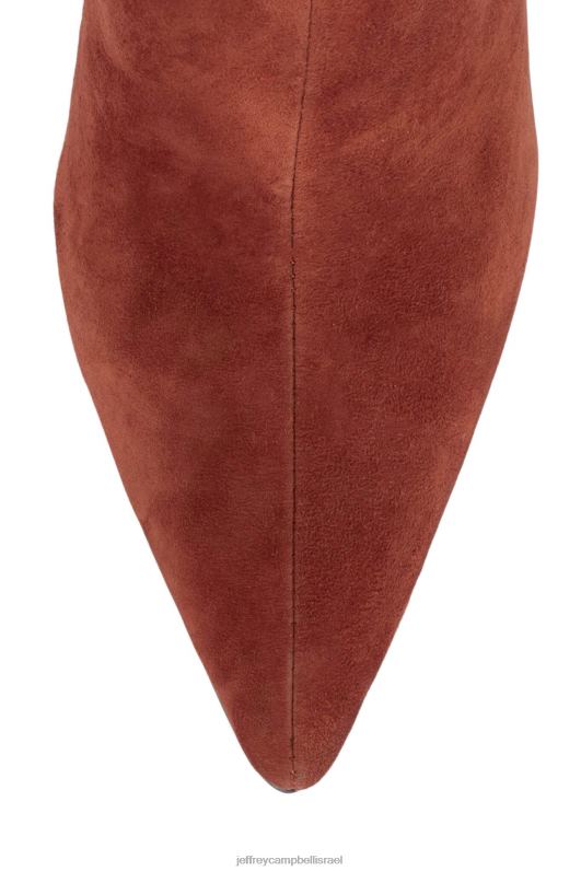 il Jeffrey Campbell הַדהָרָה מגפיים מברך עד ירך נשים זמש חלודה NN6N6826