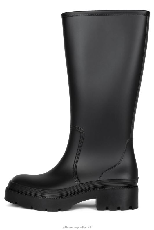 il Jeffrey Campbell גשם מגפיים מברך עד ירך נשים שחור מט NN6N6833