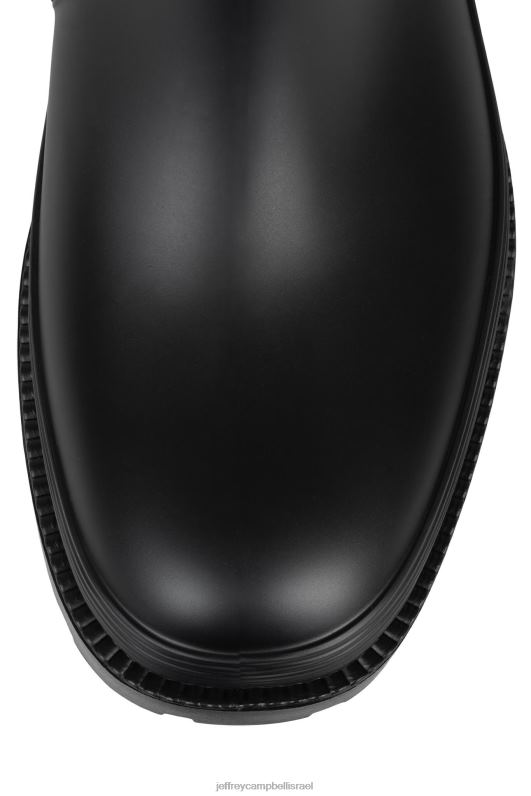 il Jeffrey Campbell גשם מגפיים מברך עד ירך נשים שחור מט NN6N6833