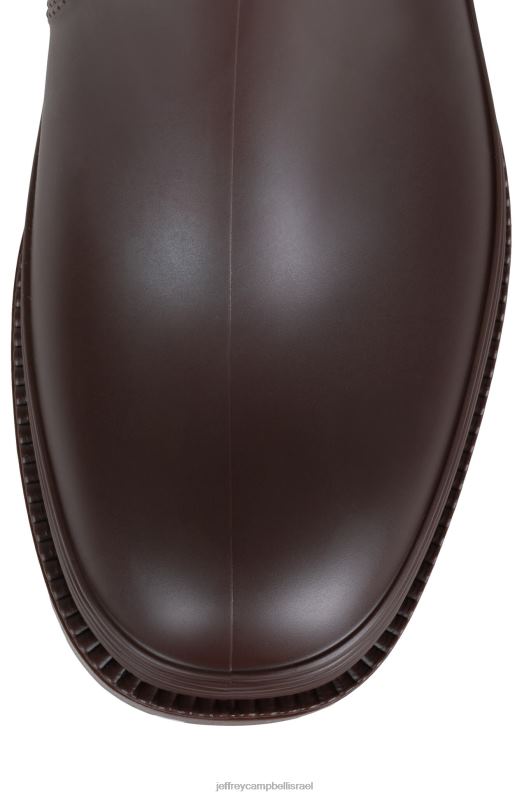 il Jeffrey Campbell גשם מגפיים מברך עד ירך נשים חום מט NN6N6835