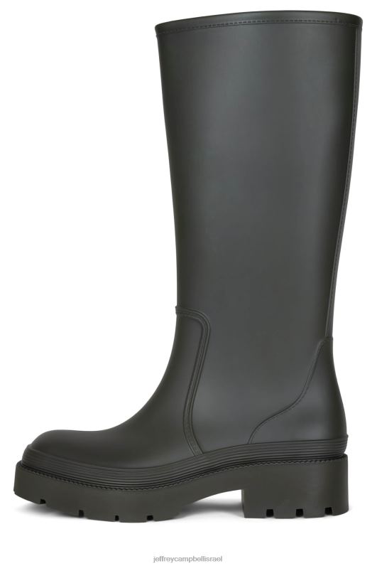 il Jeffrey Campbell גשם מגפיים מברך עד ירך נשים חאקי מט NN6N6836
