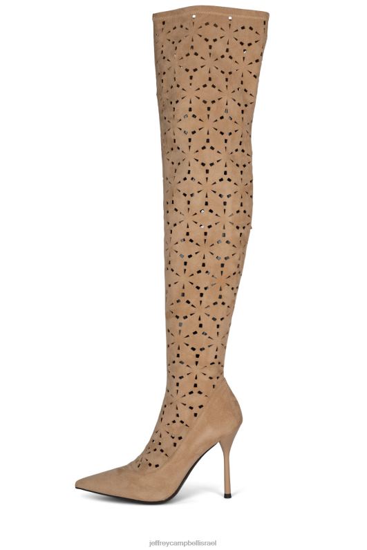 il Jeffrey Campbell אדוניה מגפיים מברך עד ירך נשים זמש טבעי NN6N6843