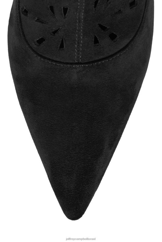 il Jeffrey Campbell אדוניה מגפיים מברך עד ירך נשים זמש שחור NN6N6844