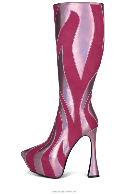 il Jeffrey Campbell לא מאולף מגפיים מברך עד ירך נשים פוקסיה זמש פוקסיה מולטי NN6N6849