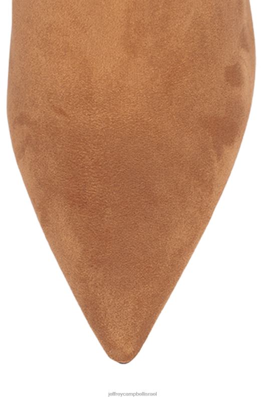 il Jeffrey Campbell עמוד-היי מגפיים מברך עד ירך נשים זמש מתיחה סומק NN6N6869