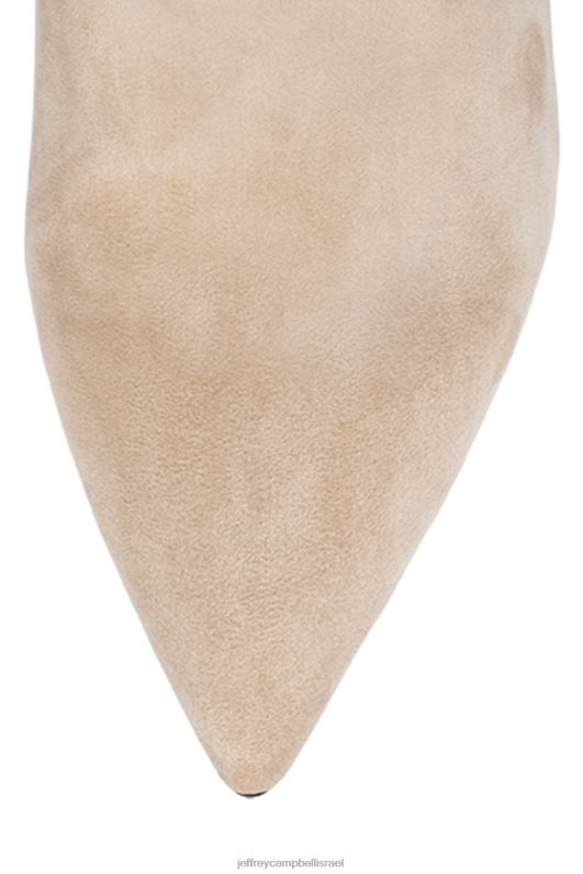 il Jeffrey Campbell עמוד-היי מגפיים מברך עד ירך נשים זמש מתיחה שנהב NN6N6871