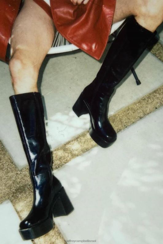 il Jeffrey Campbell הלהקה מגפיים מברך עד ירך נשים שָׁחוֹר NN6N6874