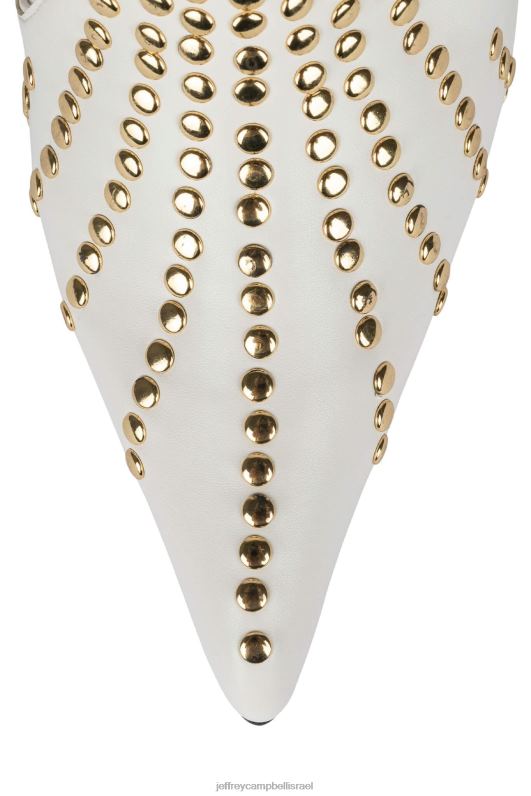 il Jeffrey Campbell ספוג מגפיים מערביות נשים זהב לבן NN6N6905