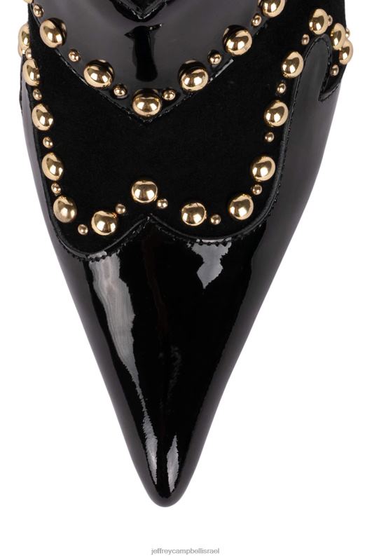 il Jeffrey Campbell לרכוב עליהם מגפיים מערביות נשים שילוב שחור NN6N6906