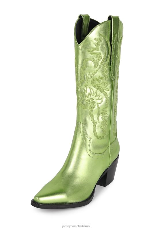 il Jeffrey Campbell דג'ט מגפיים מערביות נשים ירוק מתכתי NN6N6907