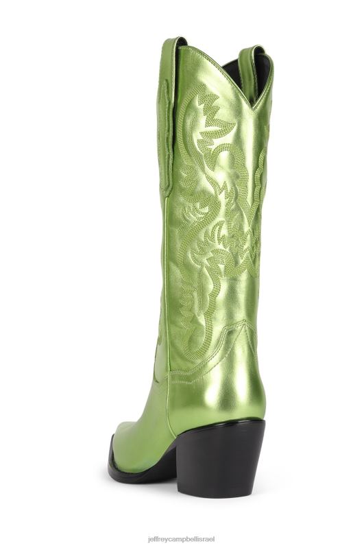 il Jeffrey Campbell דג'ט מגפיים מערביות נשים ירוק מתכתי NN6N6907
