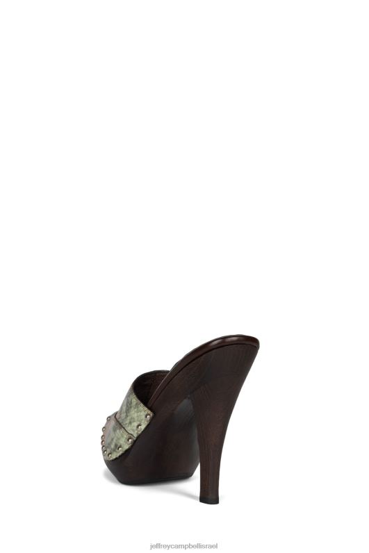 il Jeffrey Campbell ג'ייד מגפיים מערביות נשים נחש ירוק NN6N6909
