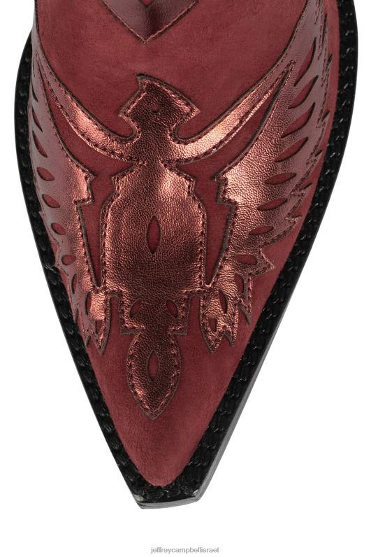 il Jeffrey Campbell איגלטון מגפיים מערביות נשים זמש אדום מטאלי אדום NN6N6910