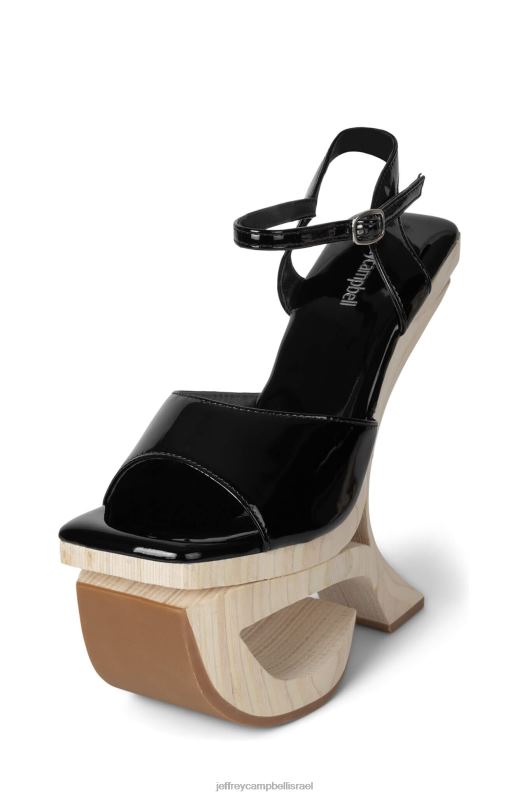 il Jeffrey Campbell אינטואיטיבי סנדל פלטפורמה נשים פטנט שחור NN6N6919