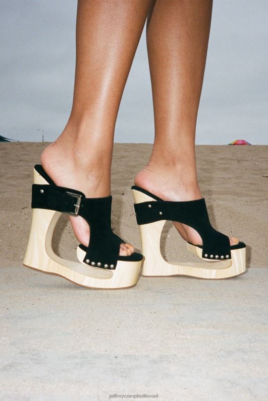 il Jeffrey Campbell שְׁמֵימִי סנדל פלטפורמה נשים זמש שחור NN6N6925