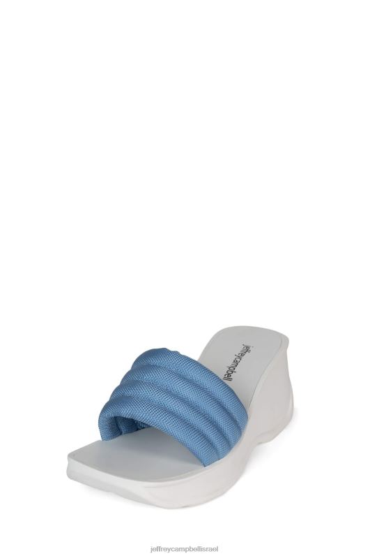 il Jeffrey Campbell נודד סנדל פלטפורמה נשים כחול לבן NN6N6928