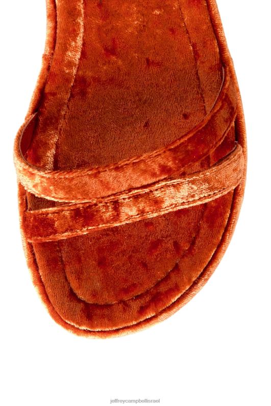 il Jeffrey Campbell לְהַפְעִיל סנדל פלטפורמה נשים קטיפה טבעית מרוסקת כהה NN6N6933