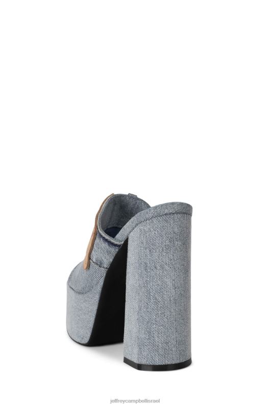 il Jeffrey Campbell כיס אחורי סנדל פלטפורמה נשים שיזוף ג'ינס תכלת NN6N6935