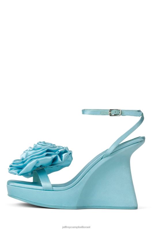 il Jeffrey Campbell הִיבִּיסקוּס סנדל פלטפורמה נשים סאטן כחול שמיים NN6N6938