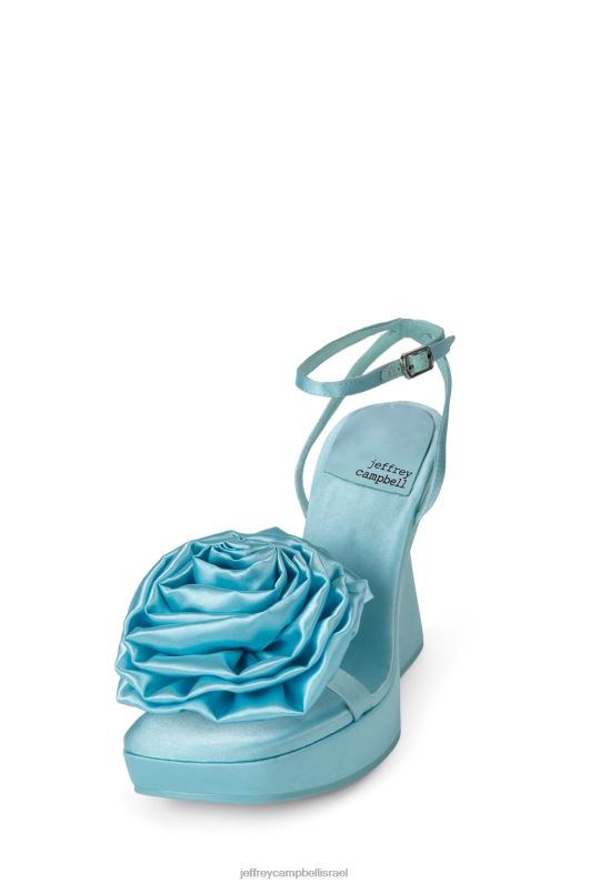 il Jeffrey Campbell הִיבִּיסקוּס סנדל פלטפורמה נשים סאטן כחול שמיים NN6N6938