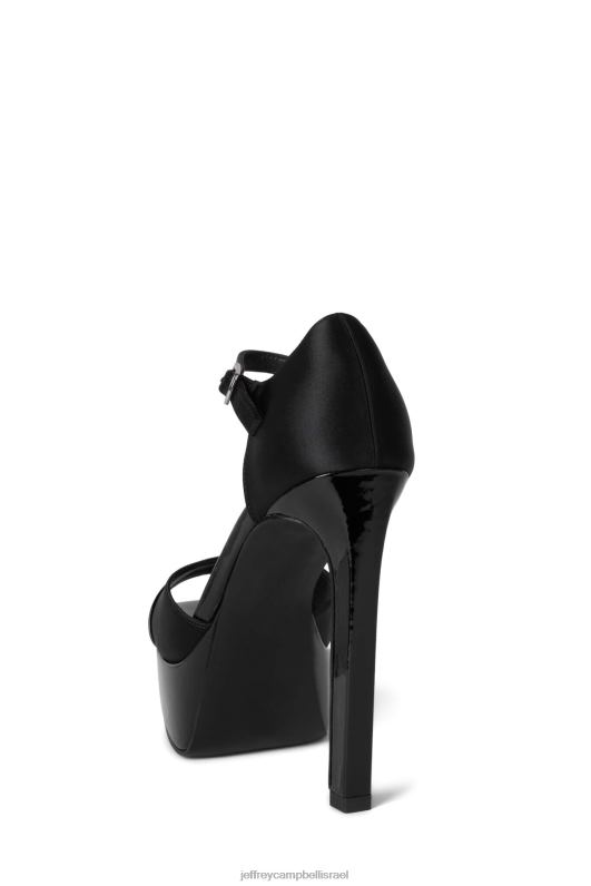 il Jeffrey Campbell מעלה סנדל פלטפורמה נשים שחור פטנט שחור NN6N6941