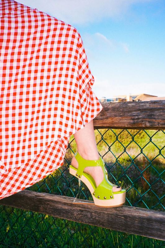 il Jeffrey Campbell גלריה סנדל פלטפורמה נשים פטנט ירוק כסף NN6N6944