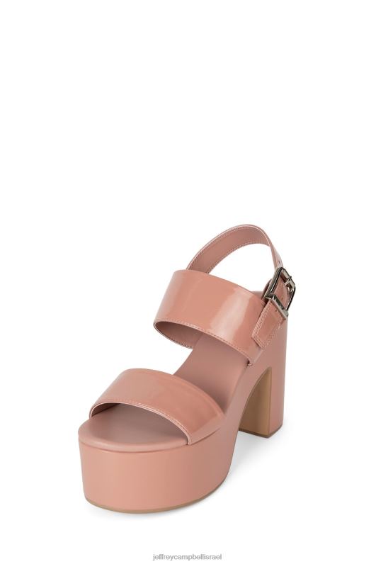 il Jeffrey Campbell מְצוּבּרָח סנדל פלטפורמה נשים פטנט סומק לקמט NN6N6947