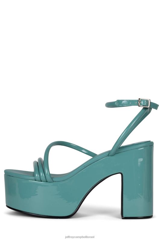 il Jeffrey Campbell ממבה סנדל פלטפורמה נשים פטנט צהבהב NN6N6948