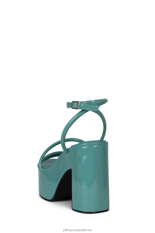 il Jeffrey Campbell ממבה סנדל פלטפורמה נשים פטנט צהבהב NN6N6948