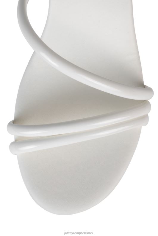 il Jeffrey Campbell ממבה סנדל פלטפורמה נשים פטנט לבן NN6N6952
