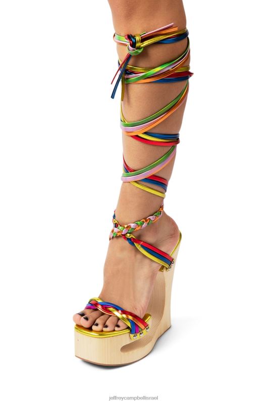 il Jeffrey Campbell מבוכים סנדל פלטפורמה נשים מולטי זהב בהיר NN6N6955