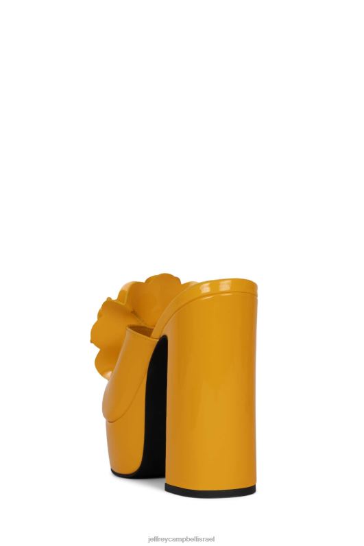 il Jeffrey Campbell אזורים טרופיים סנדל פלטפורמה נשים פטנט צהוב NN6N6959