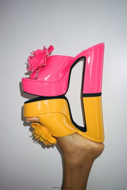 il Jeffrey Campbell אזורים טרופיים סנדל פלטפורמה נשים פטנט פוקסיה NN6N6961