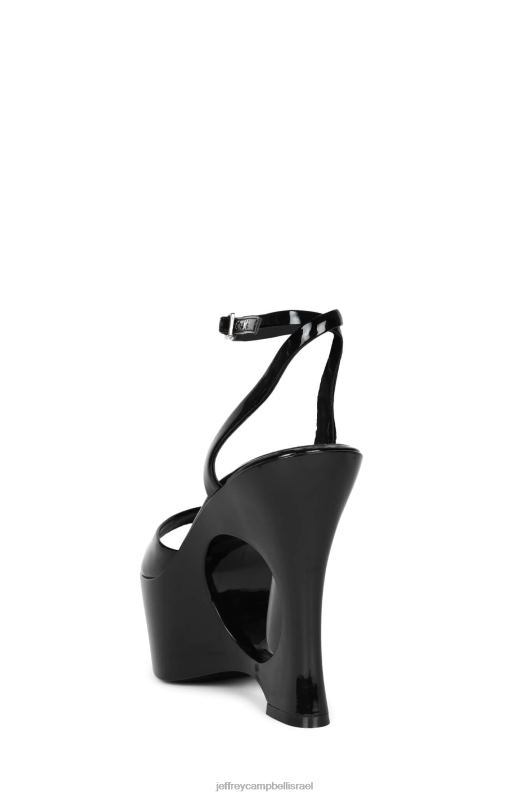 il Jeffrey Campbell לחלום על סנדל פלטפורמה נשים פטנט שחור NN6N6967