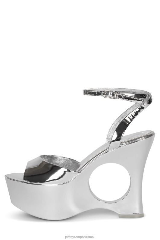 il Jeffrey Campbell לחלום על סנדל פלטפורמה נשים פטנט כסף NN6N6969
