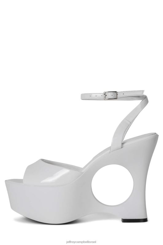 il Jeffrey Campbell לחלום על סנדל פלטפורמה נשים פטנט לבן NN6N6970