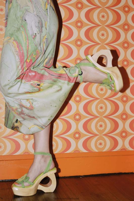 il Jeffrey Campbell מחאנה סנדל פלטפורמה נשים חלודה זמש חומה NN6N6981