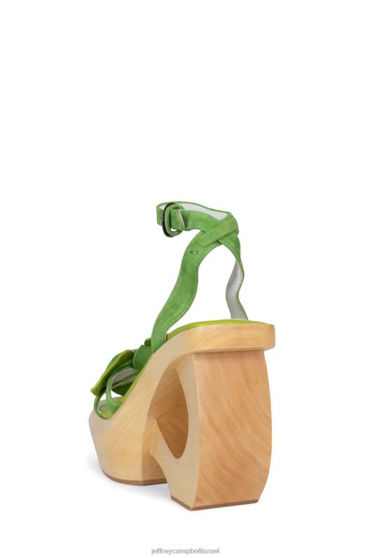 il Jeffrey Campbell מחאנה סנדל פלטפורמה נשים שילוב זמש ירוק NN6N6982