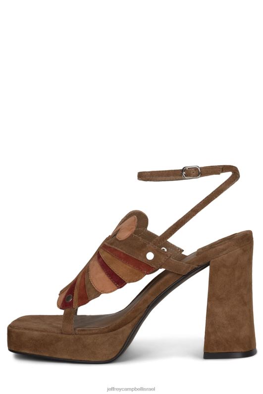il Jeffrey Campbell מונרך-ל סנדל פלטפורמה נשים משולבת זמש בצבע חום חום NN6N6990