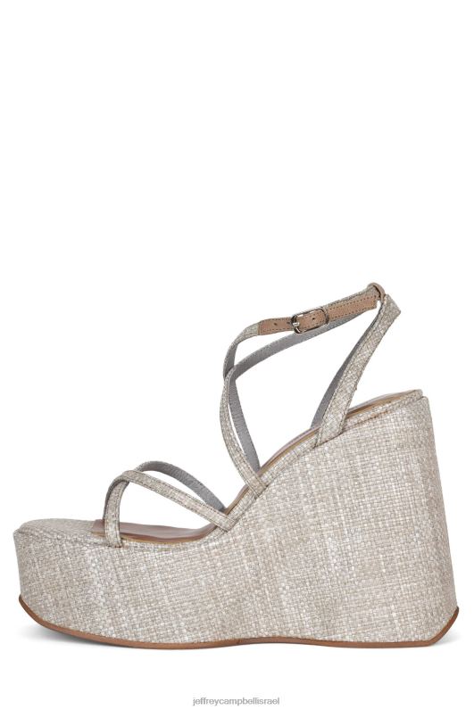 il Jeffrey Campbell אוליאנה סנדל פלטפורמה נשים ארוגים בצבע בז' NN6N6994