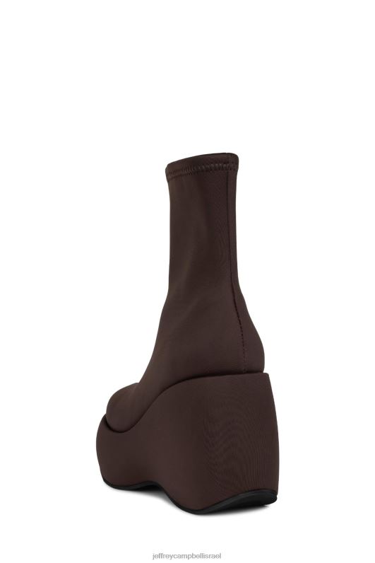 il Jeffrey Campbell alita-lo2 מגפי קרסול נשים ניאופרן חום כהה NN6N6627