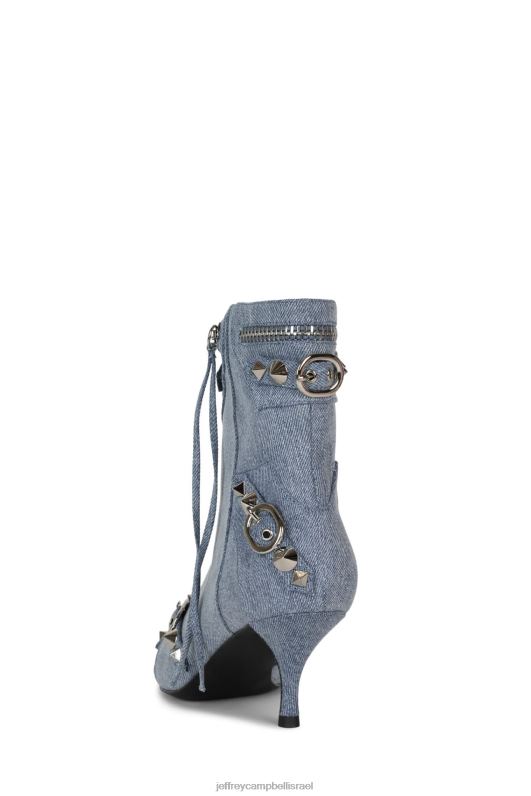 il Jeffrey Campbell alt-rock אתחול הדנים נשים כסף ג'ינס כחול NN6N6280