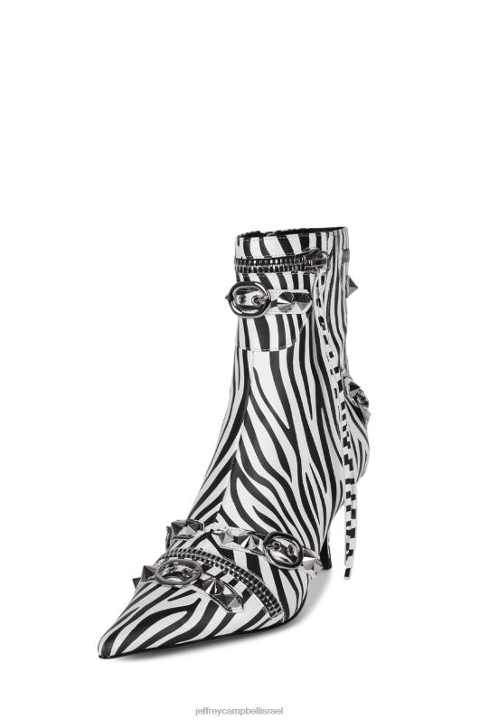 il Jeffrey Campbell alt-rock מגפי קרסול נשים זברה שחורה לבנה NN6N6304