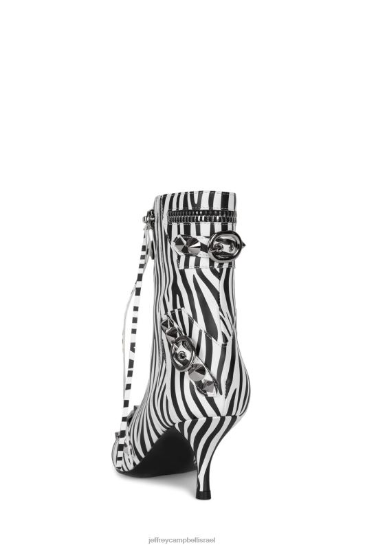 il Jeffrey Campbell alt-rock מגפי קרסול נשים זברה שחורה לבנה NN6N6304