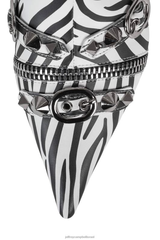 il Jeffrey Campbell alt-rock מגפי קרסול נשים זברה שחורה לבנה NN6N6304