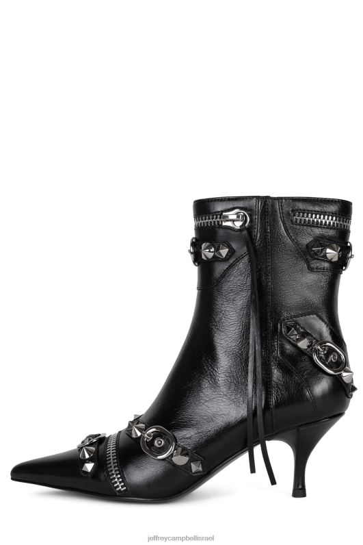 il Jeffrey Campbell alt-rock מגפי קרסול נשים כסף שחור NN6N6306