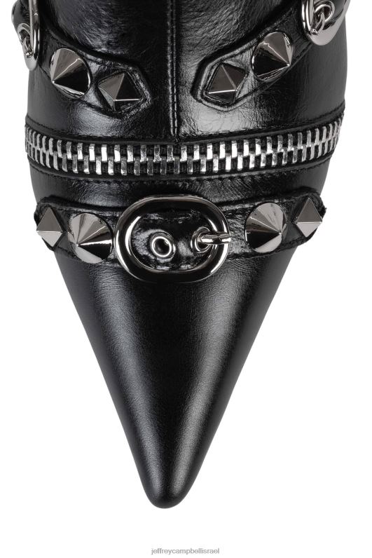 il Jeffrey Campbell alt-rock מגפי קרסול נשים כסף שחור NN6N6306
