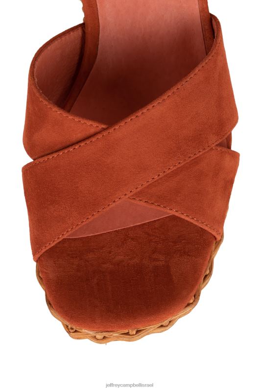 il Jeffrey Campbell amma-2w סנדל פלטפורמה נשים זמש כתום NN6N61099